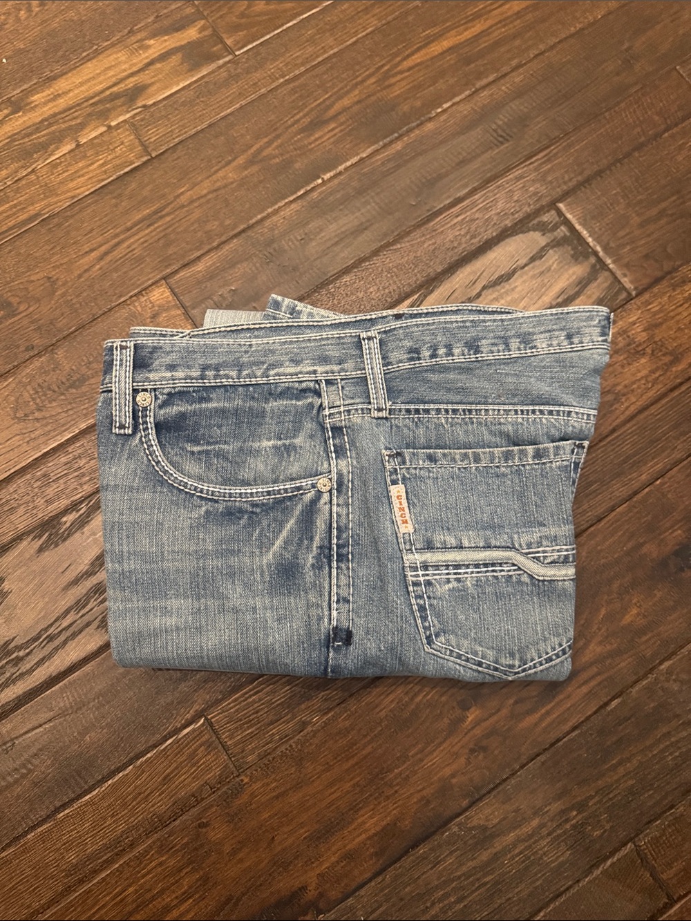 Mens Ian Cinch Light Wash Jeans - Picture 7 of 11